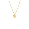 Baby Necklace silver gold plated with heart